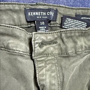 Kenneth Cole Slim Straight Jeans in Olive
